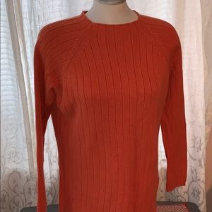 Pumpkin colour sweater mock neck